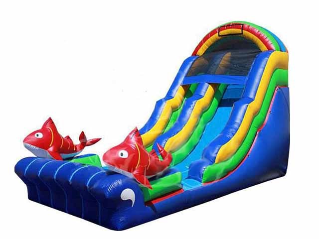 Summer Fish Slide Big Kahuna Inflatable Water Slide